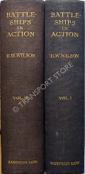 Book cover of Battleships in Action by WILSON, H.W.